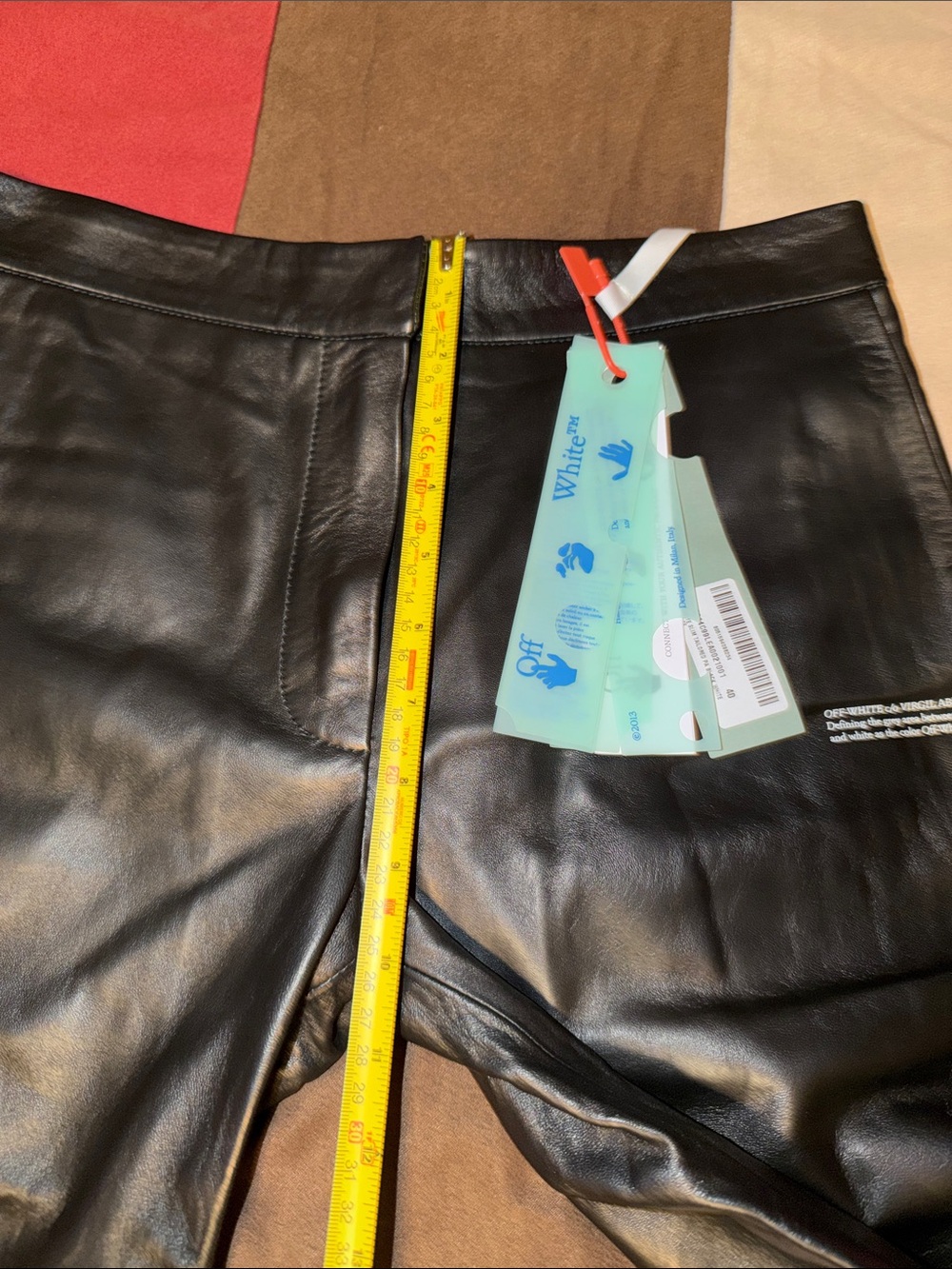 Off-White Black Leather Trousers - Picture 14 of 15
